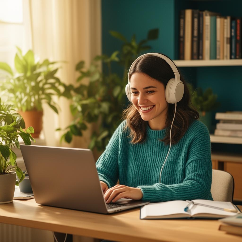 V-CC Consults tutor in an online lesson